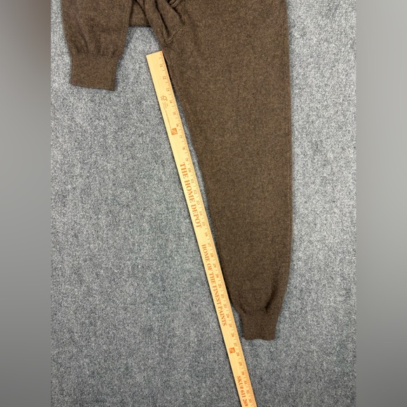 Quince 100% Mongolian Cashmere Jogger Pants XS Brown - Picture 9 of 9